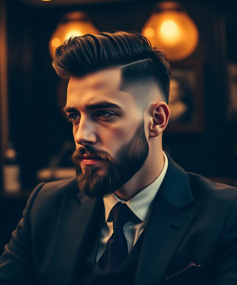 Tailored gentleman's haircut